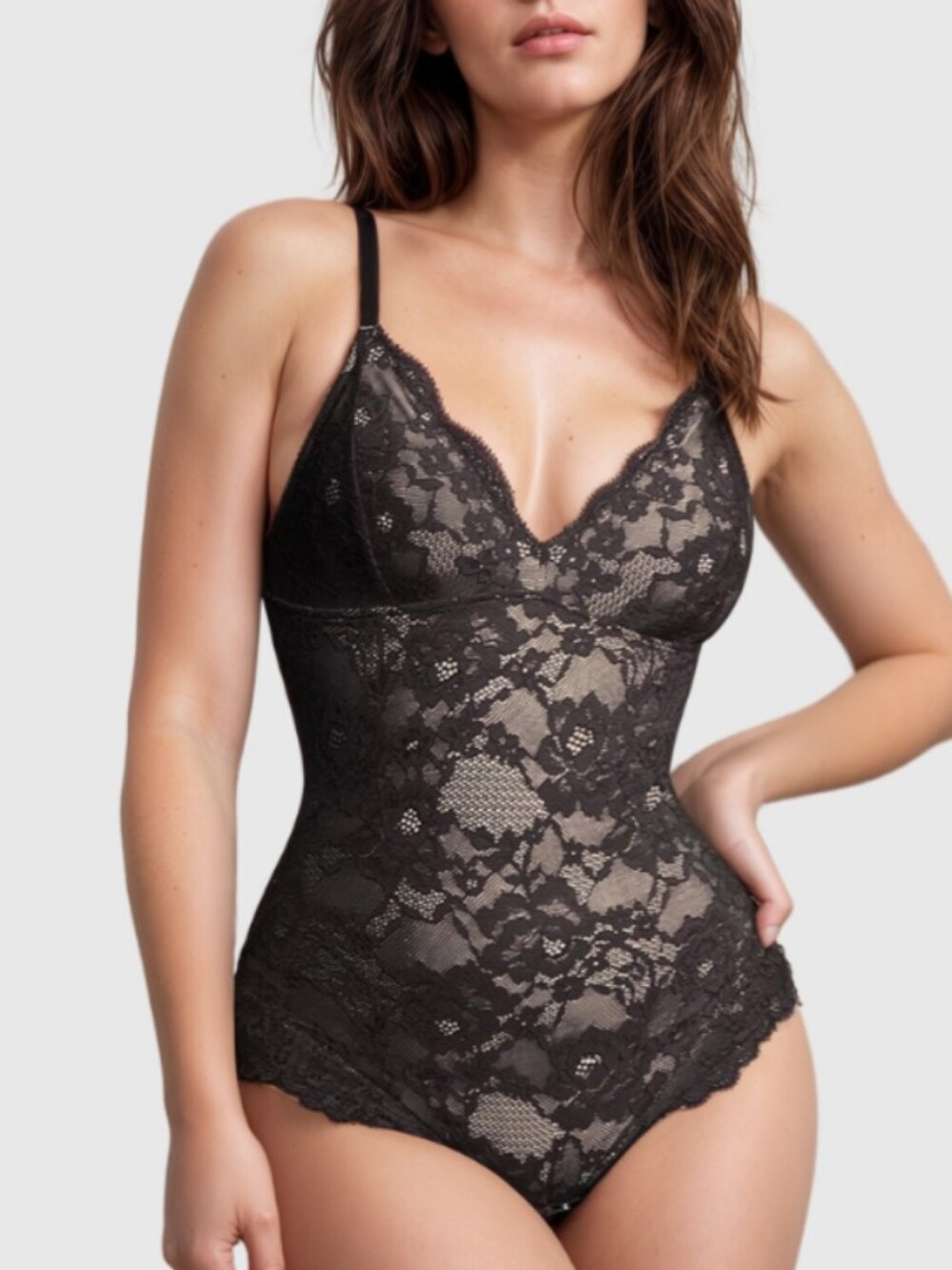 Revenge Body Black Lace Bodysuit Shapewear - Women Intimates